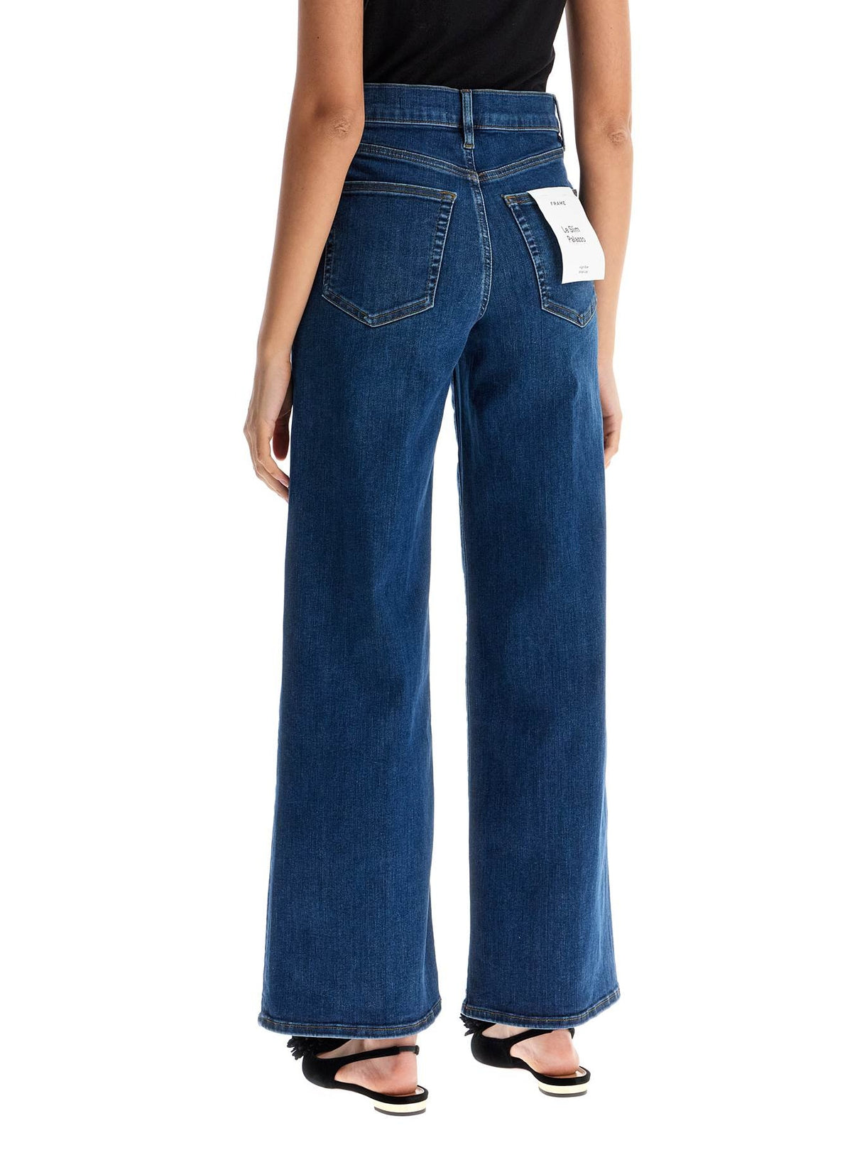 Le Slim Palazzo Cropped Jeans-Frame-JOHN JULIA