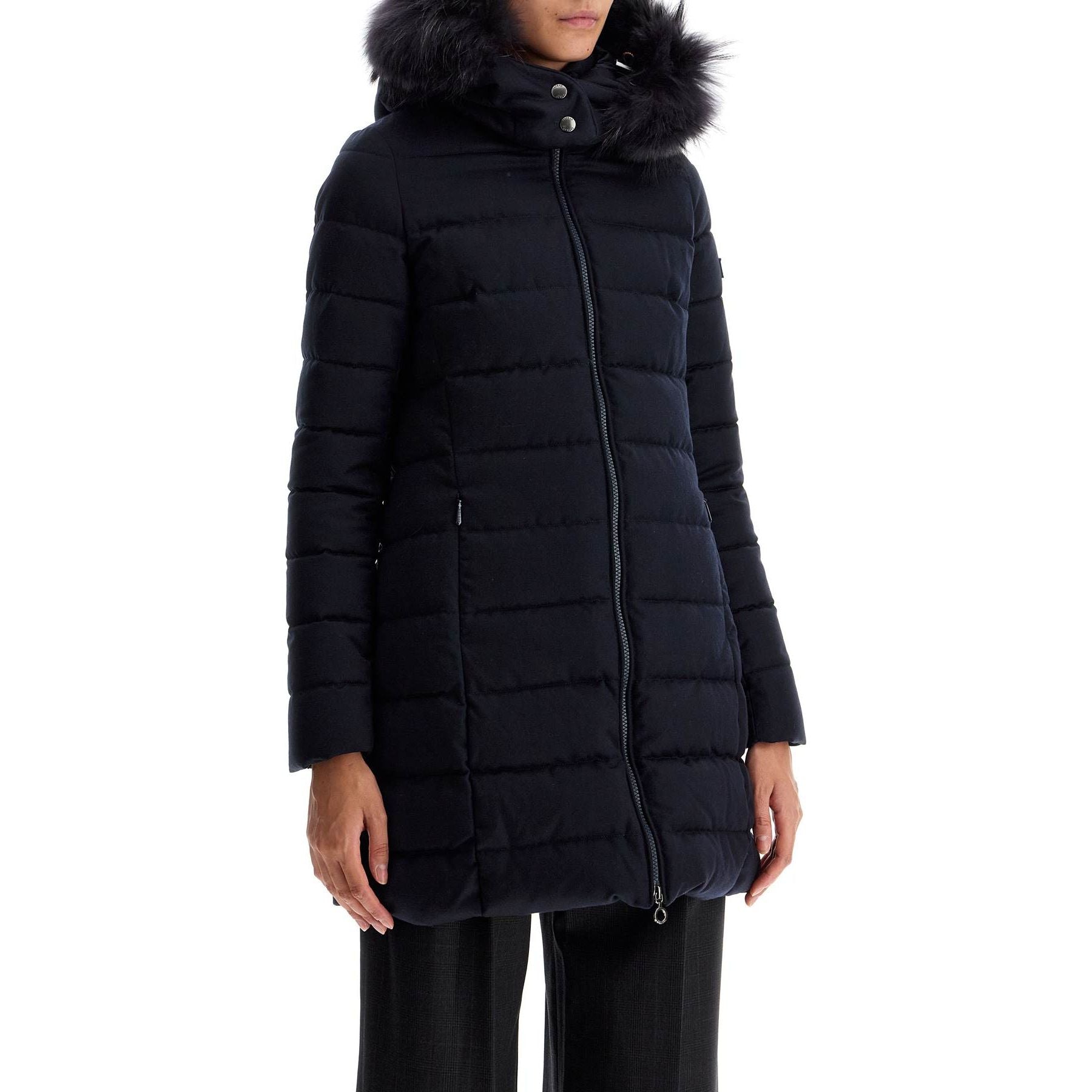 Laviana Wool Midi Down Jacket