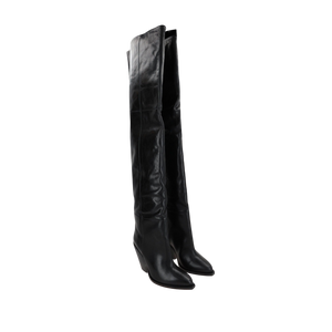 Lalex Smooth Leather Over-the-Knee Boots-ISABEL MARANT-JOHN JULIA