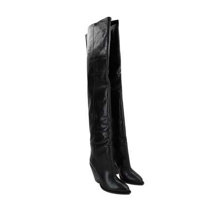 Lalex Smooth Leather Over-the-Knee Boots-ISABEL MARANT-JOHN JULIA