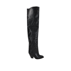 Lalex Smooth Leather Over-the-Knee Boots-ISABEL MARANT-JOHN JULIA