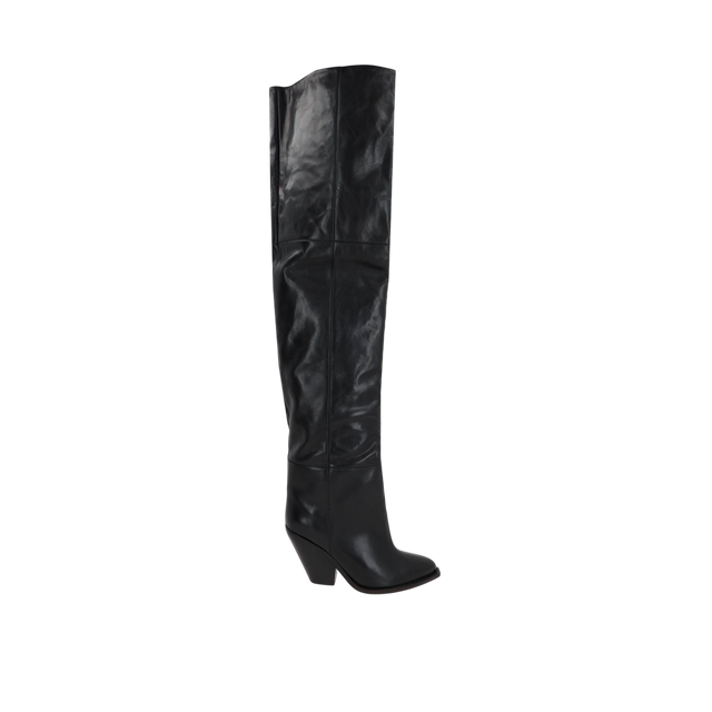 Lalex Smooth Leather Over-the-Knee Boots-ISABEL MARANT-JOHN JULIA