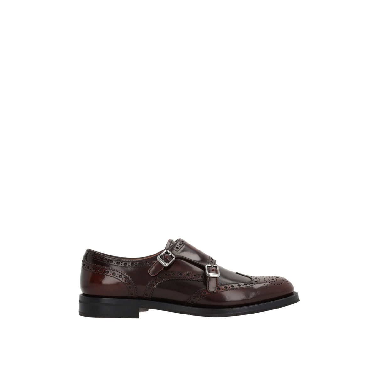 Lana R Shiny Leather Monk Strap Shoes-CHURCH'S-JOHN JULIA