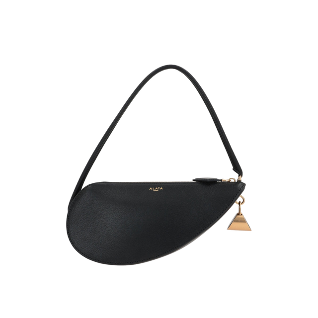 Le Demi Coeur Grainy Handbag-ALAÏA-JOHN JULIA