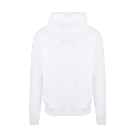 Leaf Logo Printed Fleece Hoodie-DSQUARED2-JOHN JULIA