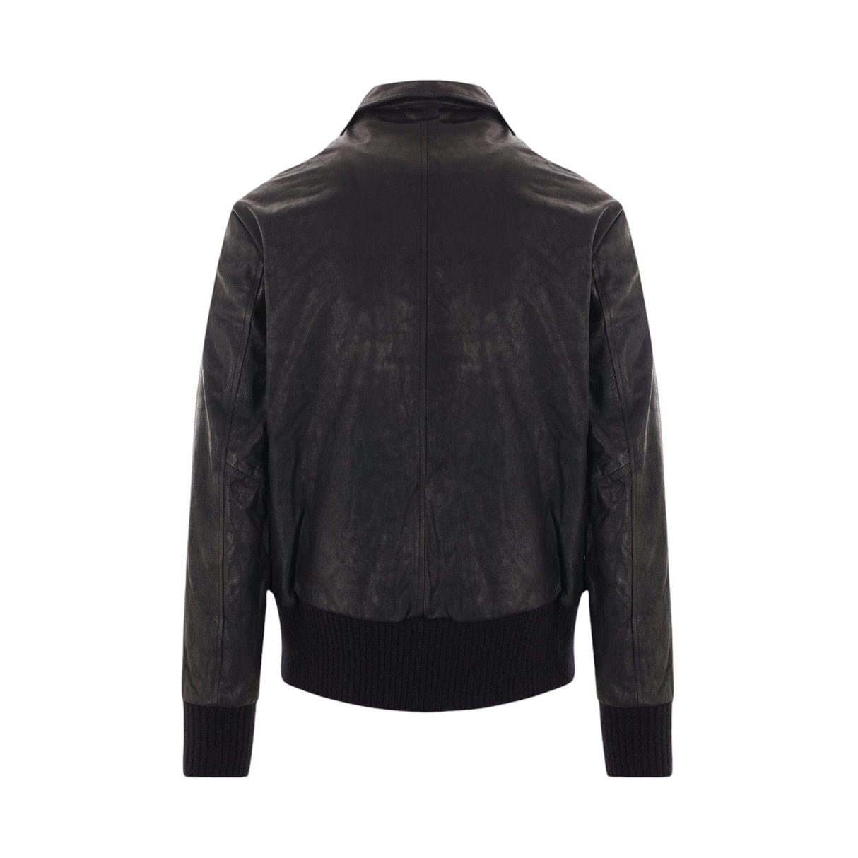 Leather Aviator Jacket-GIORGIO BRATO-JOHN JULIA