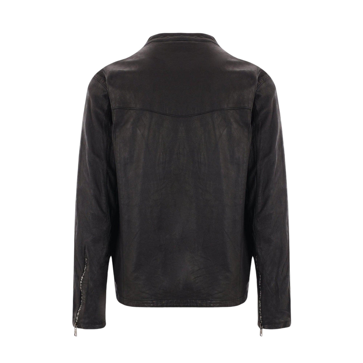 Leather Biker Jacket-GIORGIO BRATO-JOHN JULIA