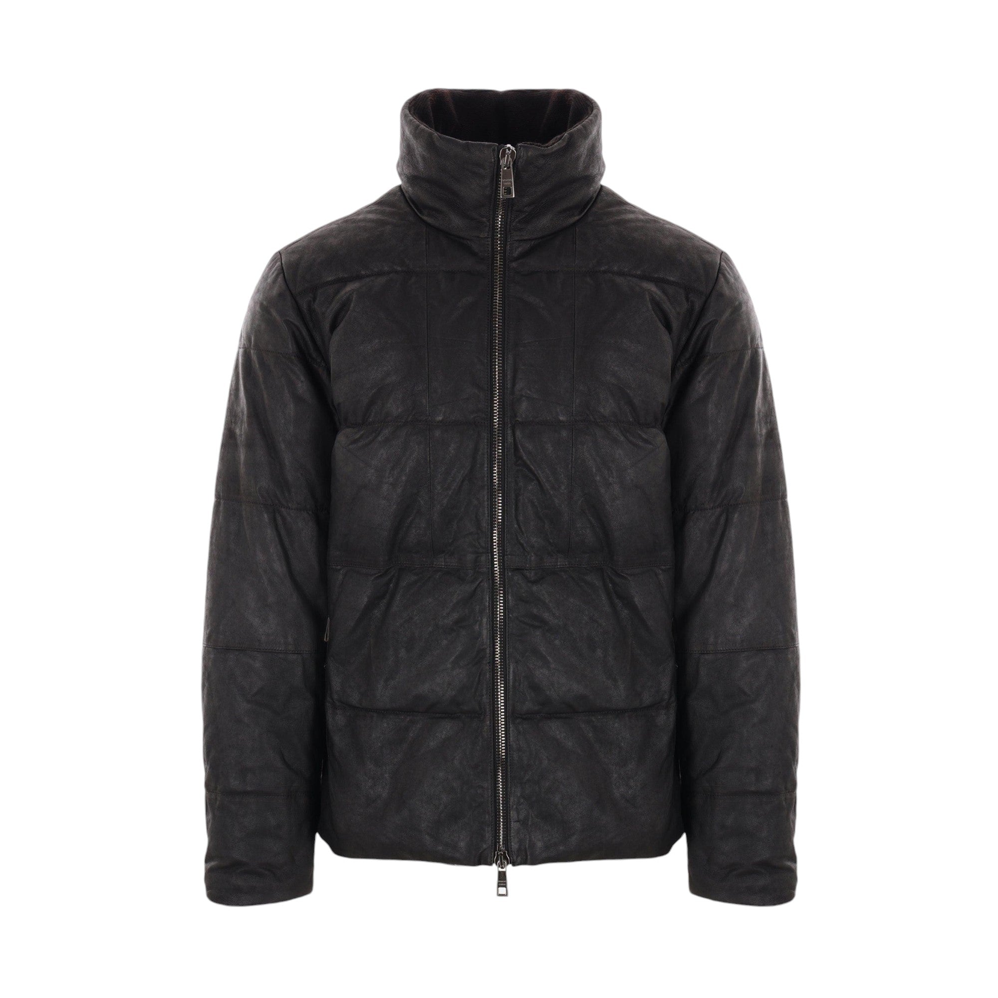 Leather Down Jacket-GIORGIO BRATO-JOHN JULIA