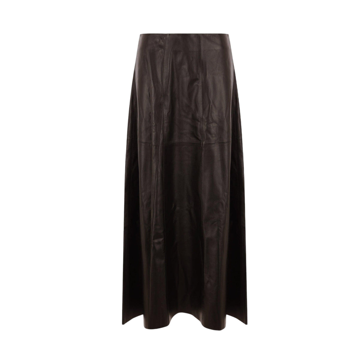 Leather Irina Midi Skirt-ARMA-JOHN JULIA