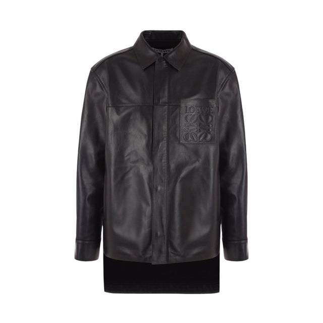 Leather Jacket-LOEWE-JOHN JULIA