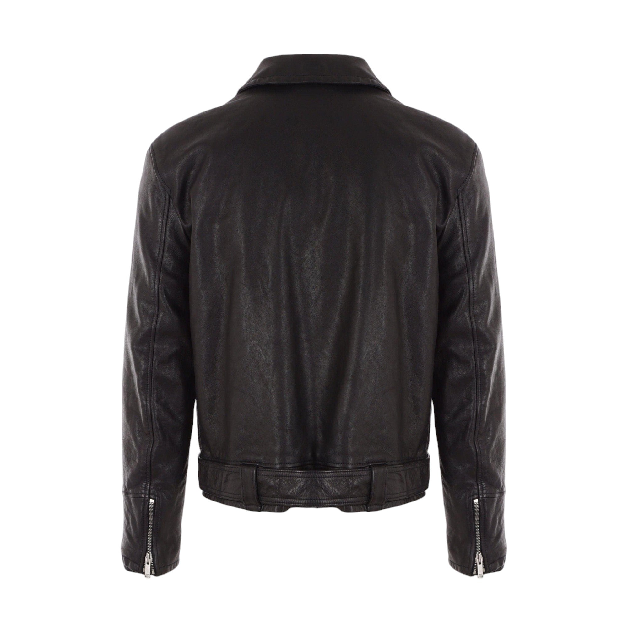 Leather Jacket-SAINT LAURENT-JOHN JULIA