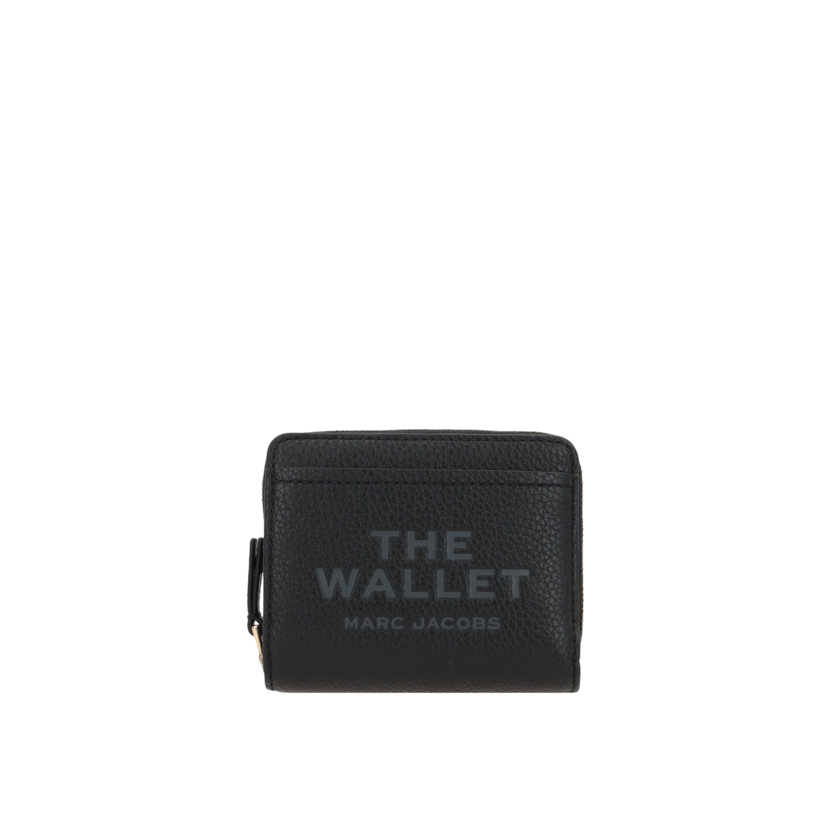 Leather Mini Compact Wallet-MARC JACOBS-JOHN JULIA