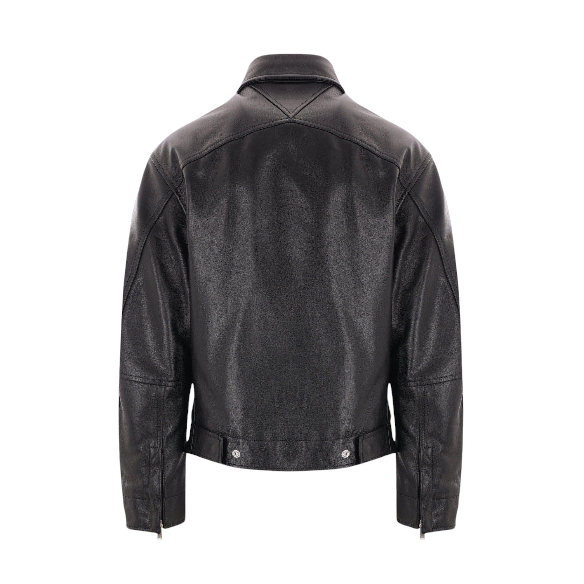 Leather Padded Jacket-BOTTEGA VENETA-JOHN JULIA