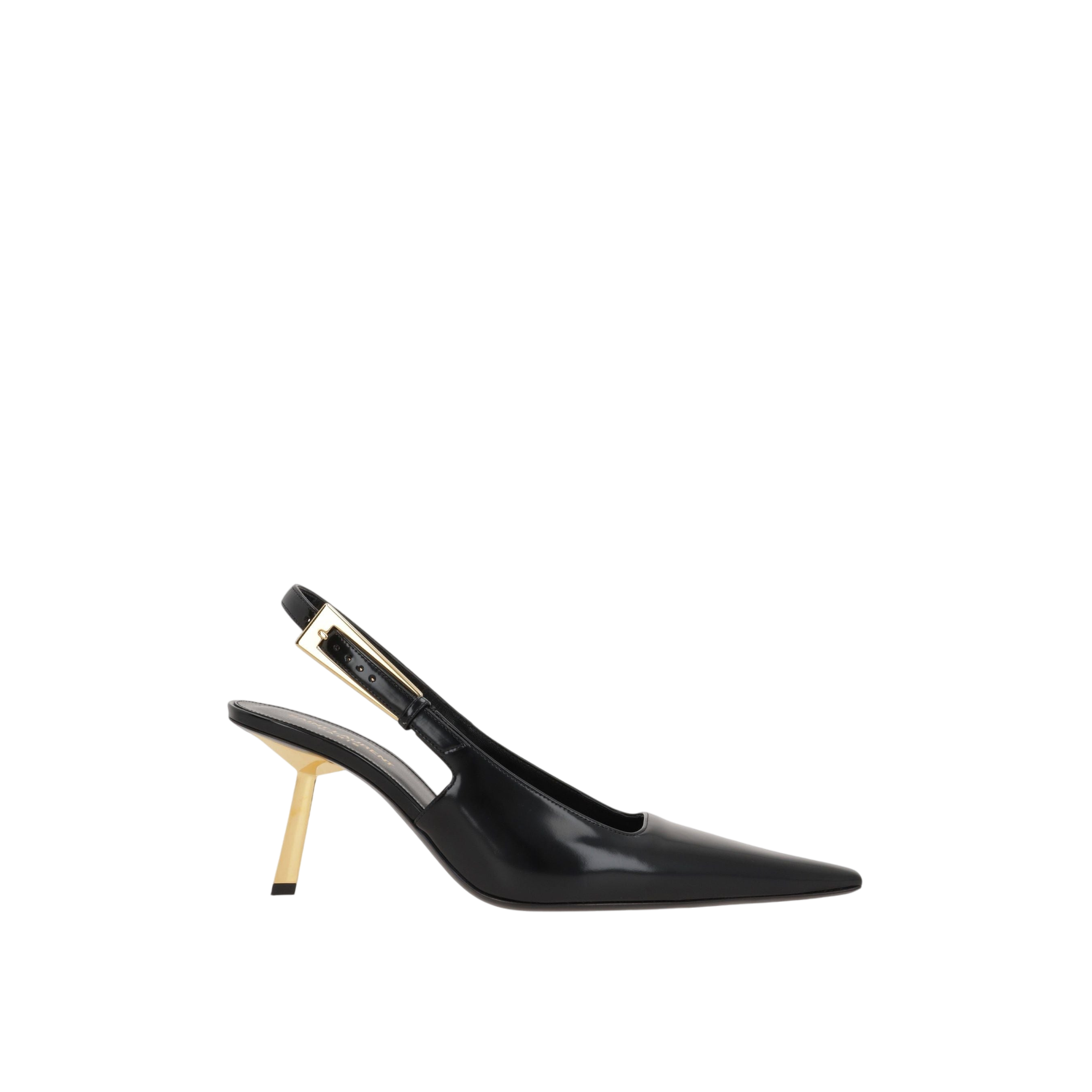 Lee Glossy Leather Slingbacks-SAINT LAURENT-JOHN JULIA