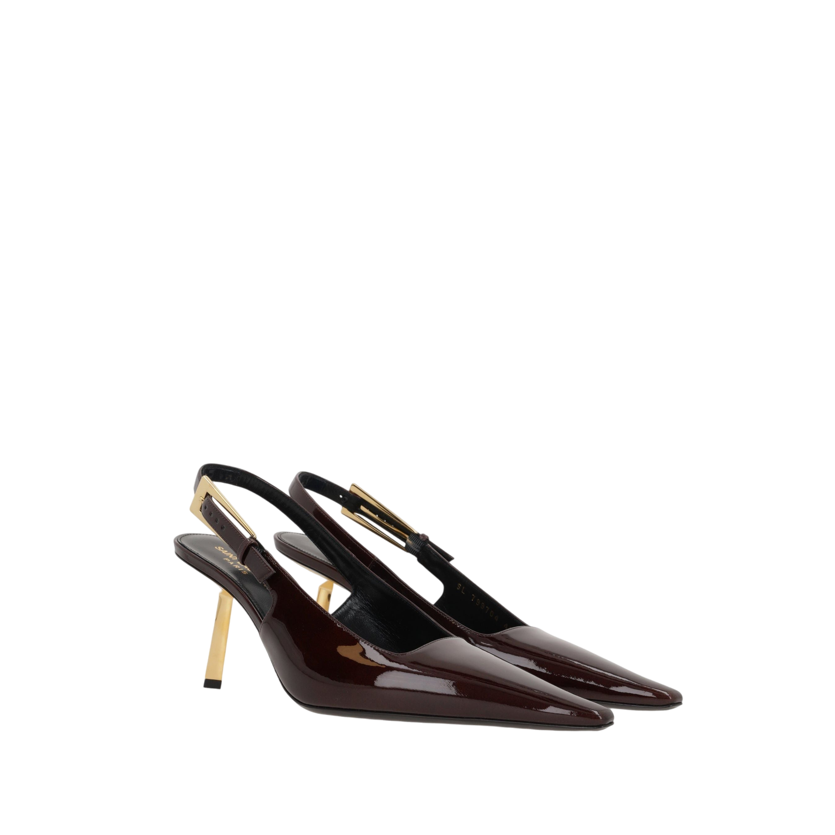 Lee Patent Leather Slingbacks-SAINT LAURENT-JOHN JULIA