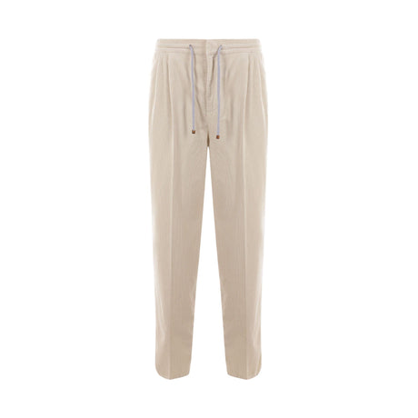 Leisure-fit Corduroy Trousers-BRUNELLO CUCINELLI-JOHN JULIA