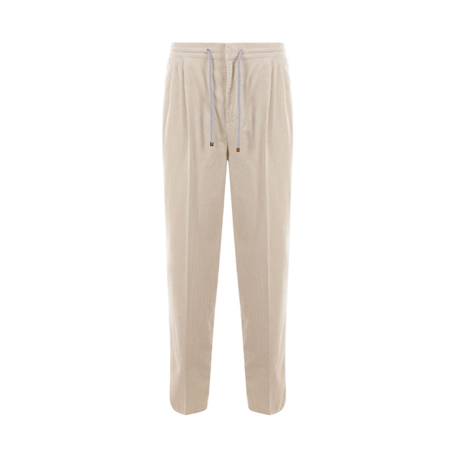 Leisure-fit Corduroy Trousers-BRUNELLO CUCINELLI-JOHN JULIA