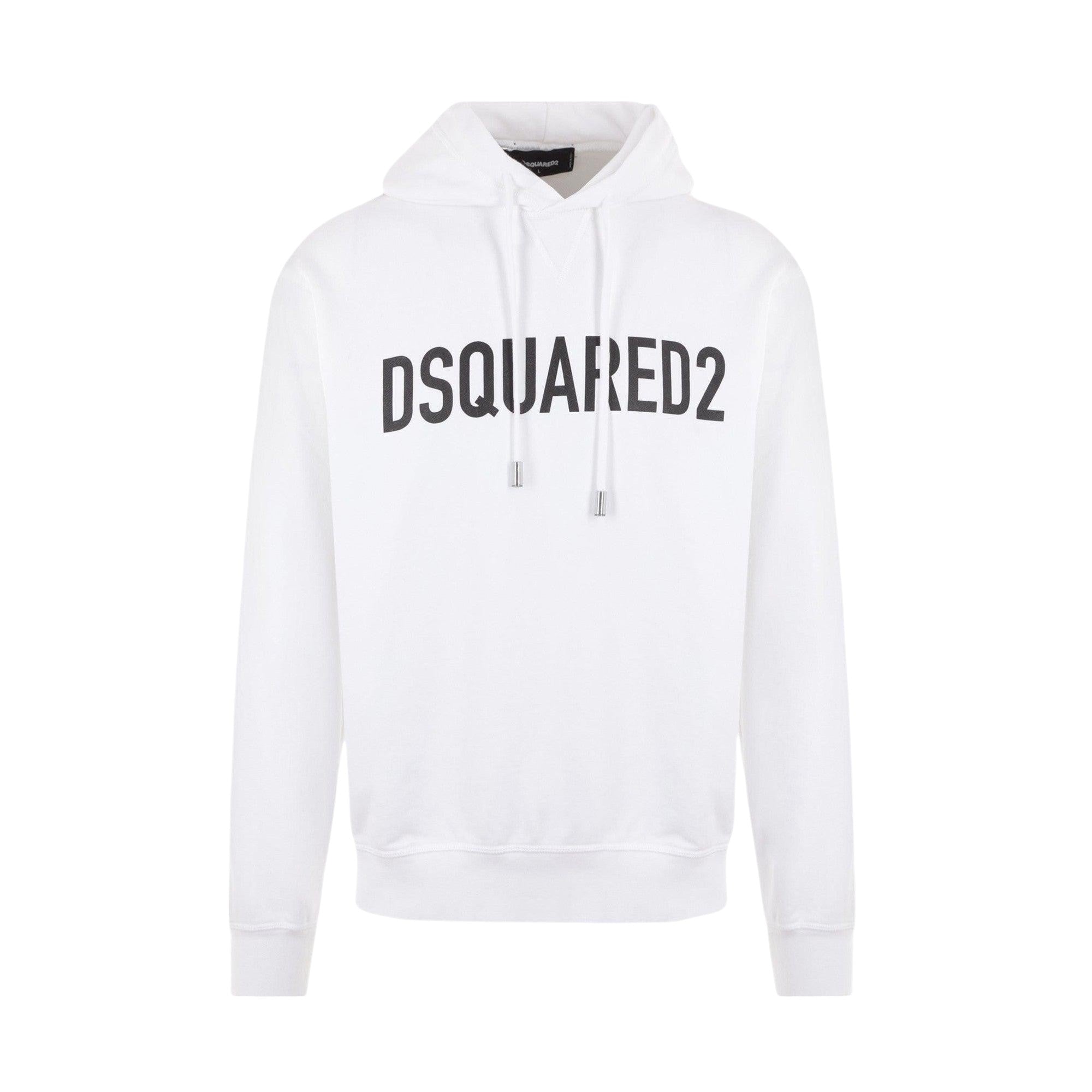 Lettering Logo Printed Hoodie-DSQUARED2-JOHN JULIA