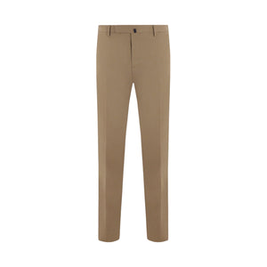 Lightweight Poplin Slim-fit Pants-INCOTEX-JOHN JULIA