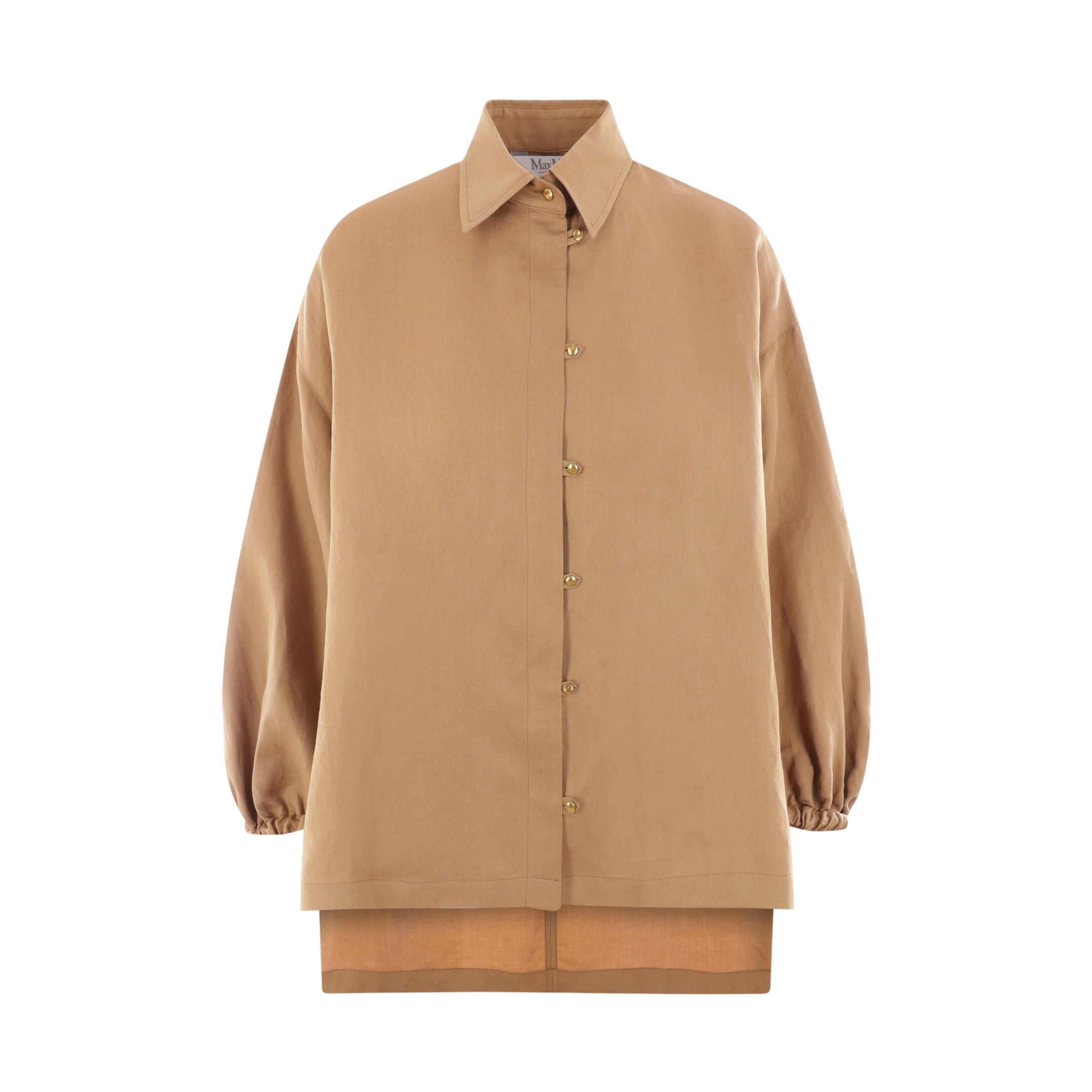 Linen and Silk Loose-fit Shirt-MAX MARA-JOHN JULIA