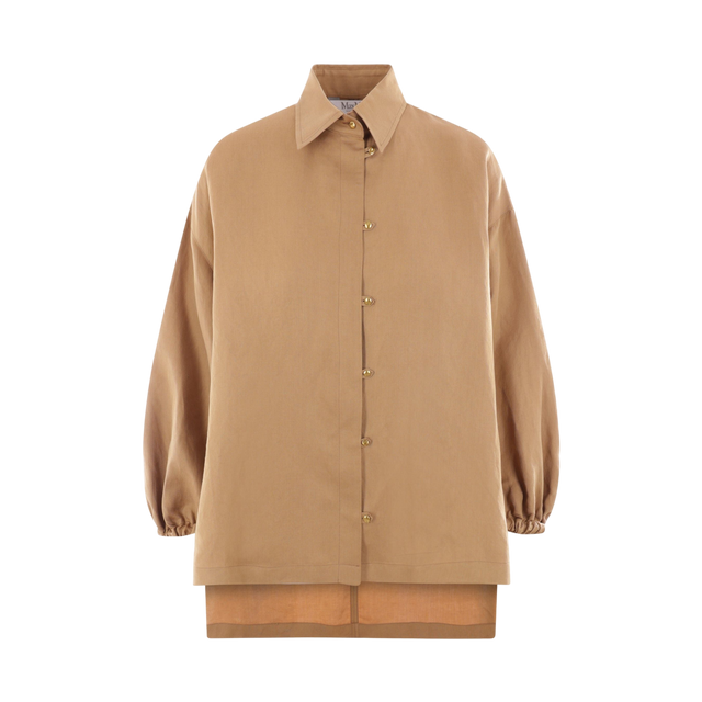 Linen and Silk Loose-fit Shirt-MAX MARA-JOHN JULIA