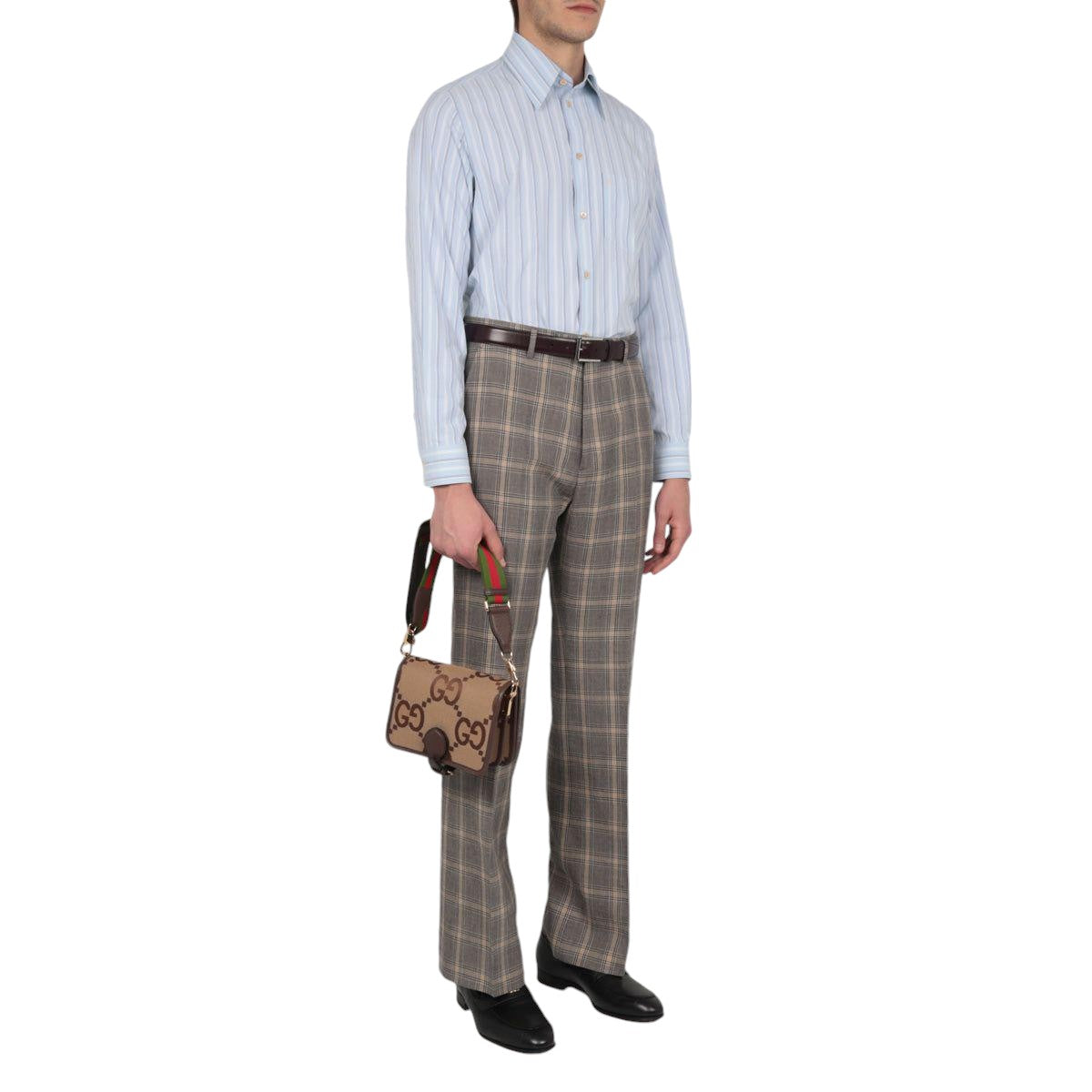 Linen and Wool Tailored Pants-GUCCI-JOHN JULIA