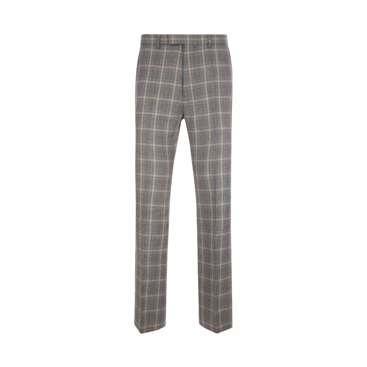 Linen and Wool Tailored Pants-GUCCI-JOHN JULIA