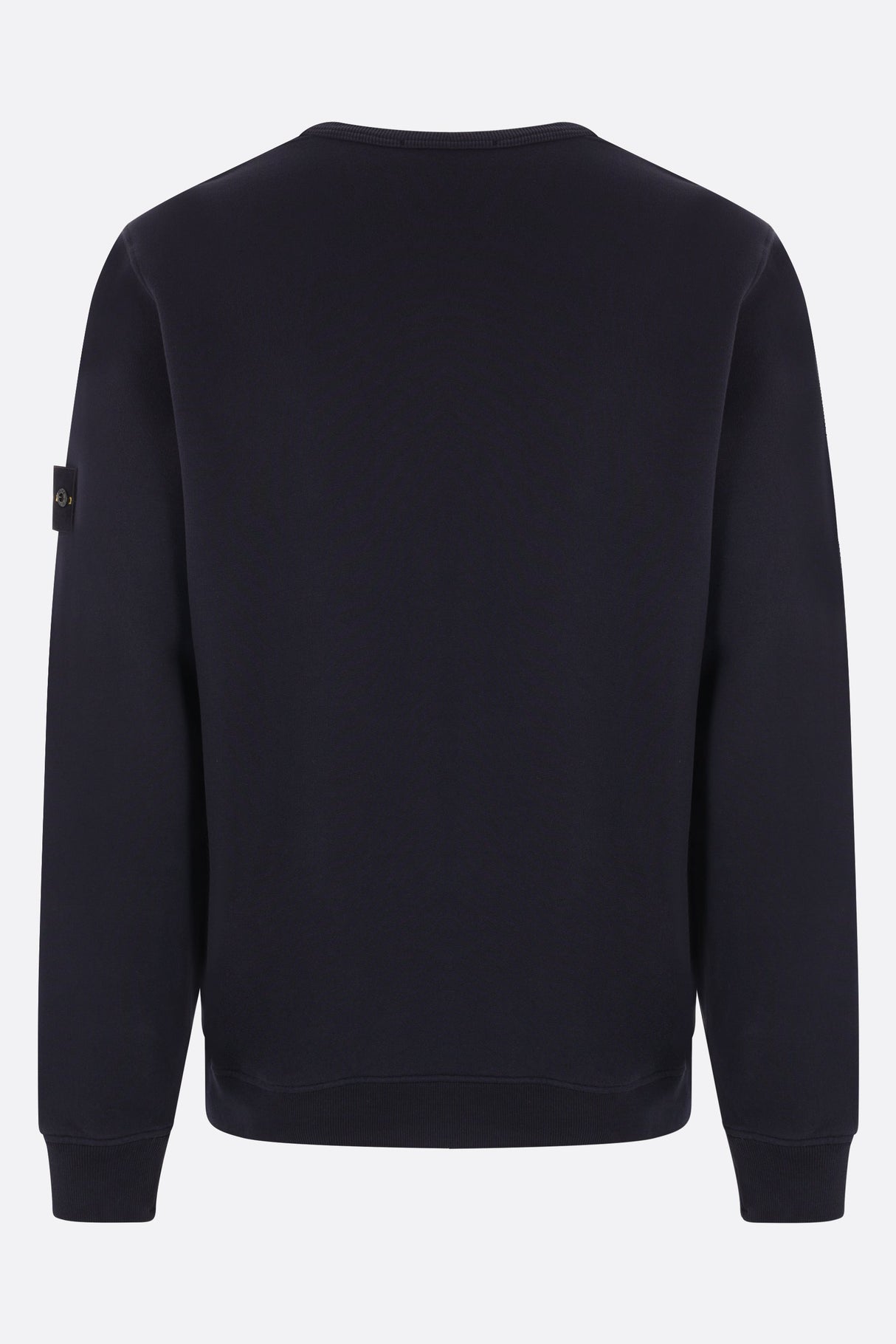 Logo Badge Cotton Jersey Sweatshirt-STONE ISLAND-JOHN JULIA