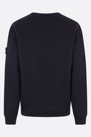 Logo Badge Cotton Jersey Sweatshirt-STONE ISLAND-JOHN JULIA