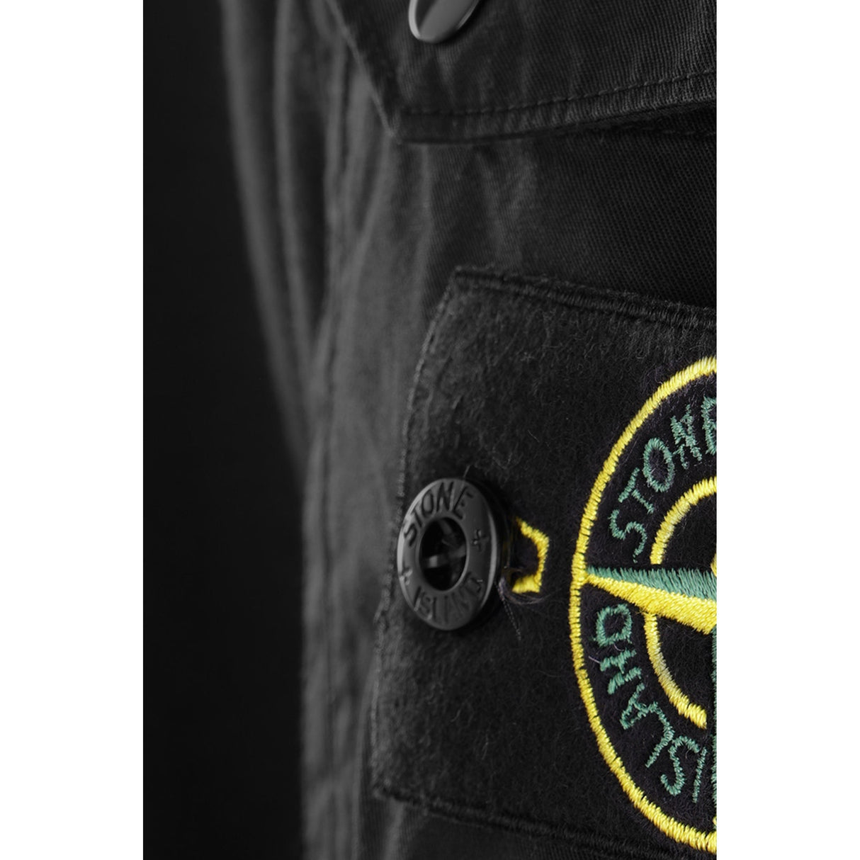 Logo Badge Cotton Jersey Sweatshirt-STONE ISLAND-JOHN JULIA