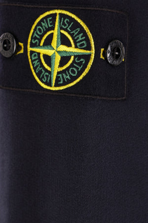 Logo Badge Cotton Jersey Sweatshirt-STONE ISLAND-JOHN JULIA