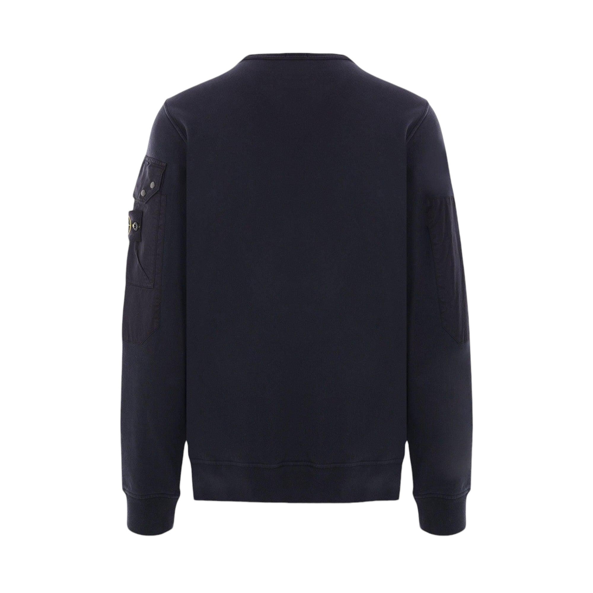 Logo Badge Cotton Sweatshirt-STONE ISLAND-JOHN JULIA