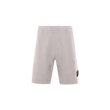 Logo Badge Jersey Shorts-STONE ISLAND-JOHN JULIA