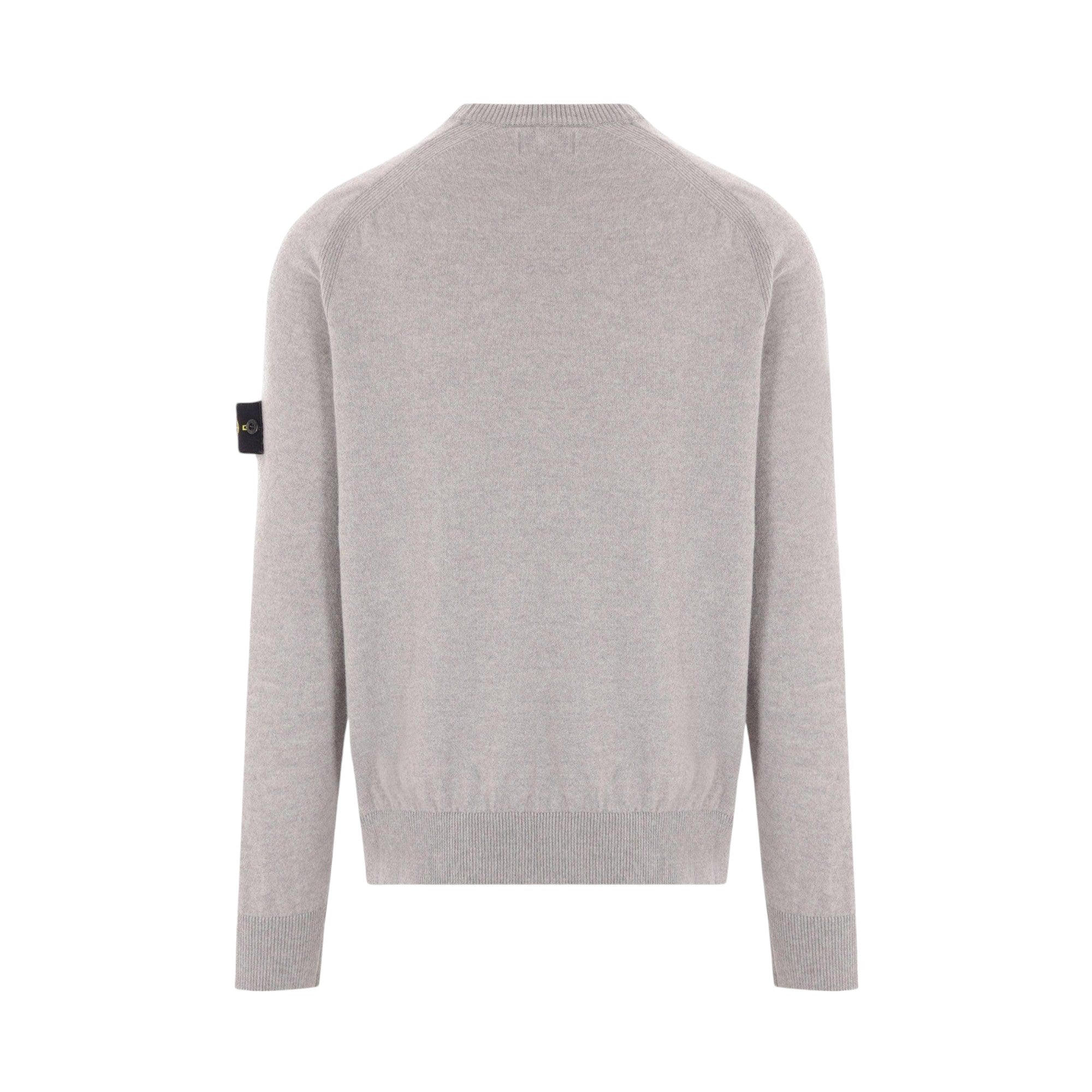 Logo Badge Wool Sweater-STONE ISLAND-JOHN JULIA