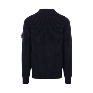 Logo Badge Wool Sweater-STONE ISLAND-JOHN JULIA