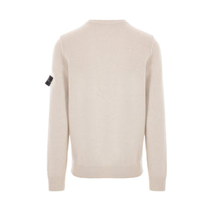 Logo Badge Wool Sweater-STONE ISLAND-JOHN JULIA