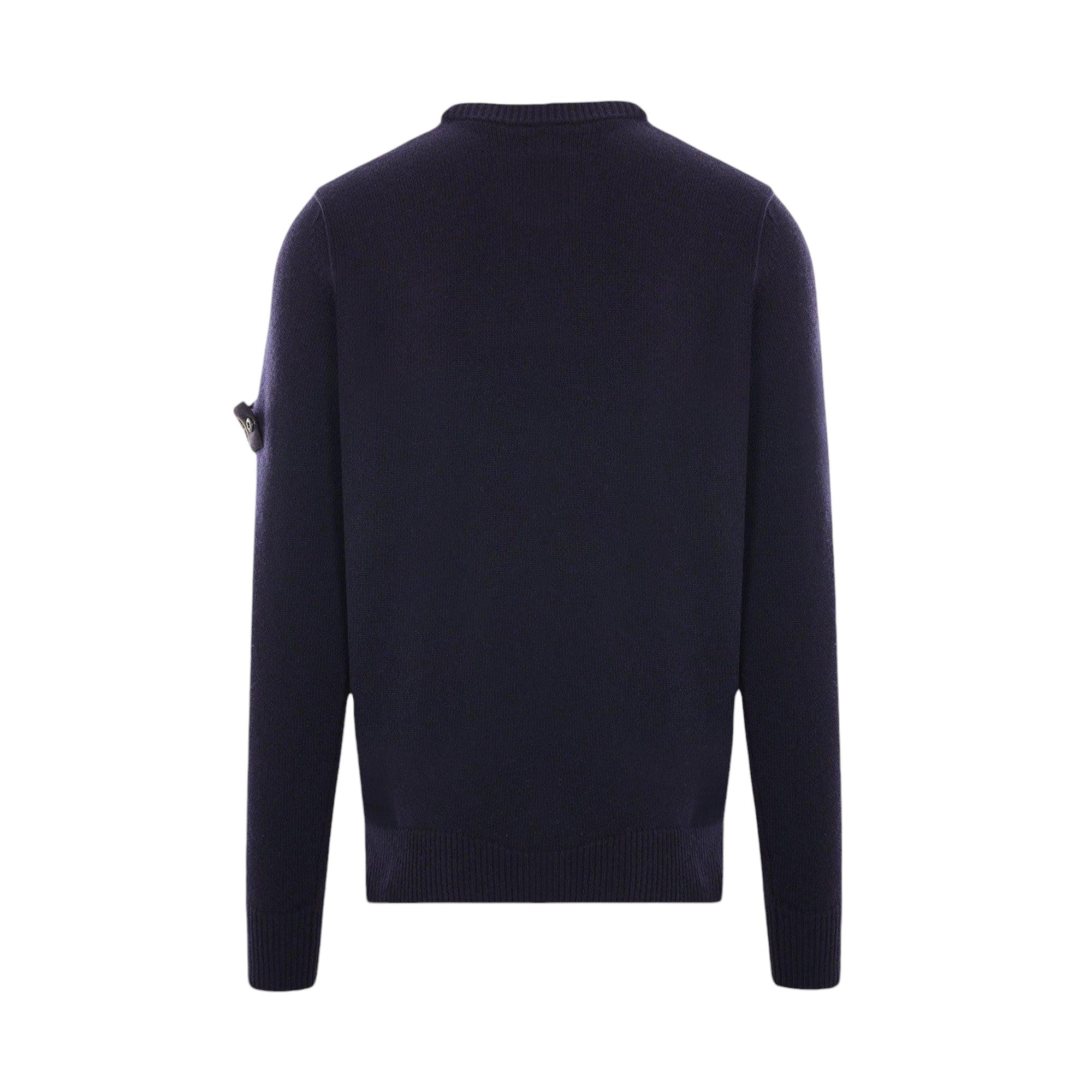 Logo Badge Wool Sweater-STONE ISLAND-JOHN JULIA