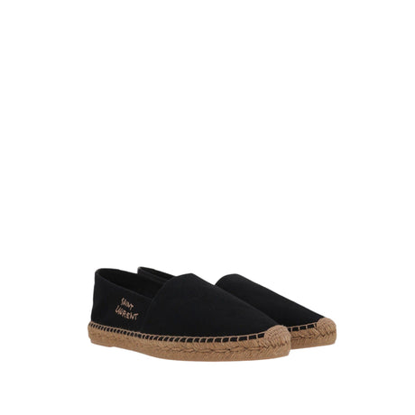 Logo Embroidered Canvas Espadrilles-SAINT LAURENT-JOHN JULIA