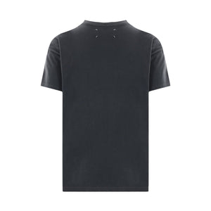 Logo Embroidered Cotton T-shirt-MAISON MARGIELA-JOHN JULIA