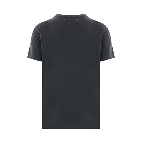 Logo Embroidered Cotton T-shirt-MAISON MARGIELA-JOHN JULIA