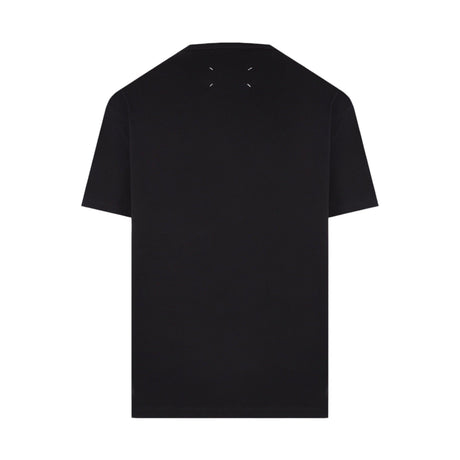 Logo Embroidered Cotton T-shirt-MAISON MARGIELA-JOHN JULIA