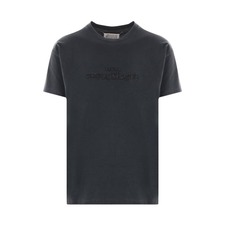 Logo Embroidered Cotton T-shirt-MAISON MARGIELA-JOHN JULIA