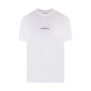 Logo Embroidered Cotton T-shirt-MAISON MARGIELA-JOHN JULIA