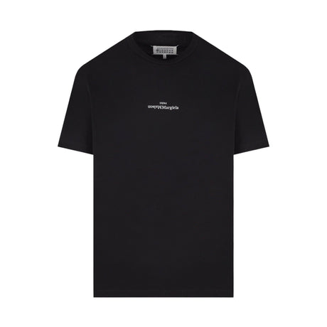 Logo Embroidered Cotton T-shirt-MAISON MARGIELA-JOHN JULIA