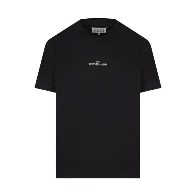 Logo Embroidered Cotton T-shirt-MAISON MARGIELA-JOHN JULIA