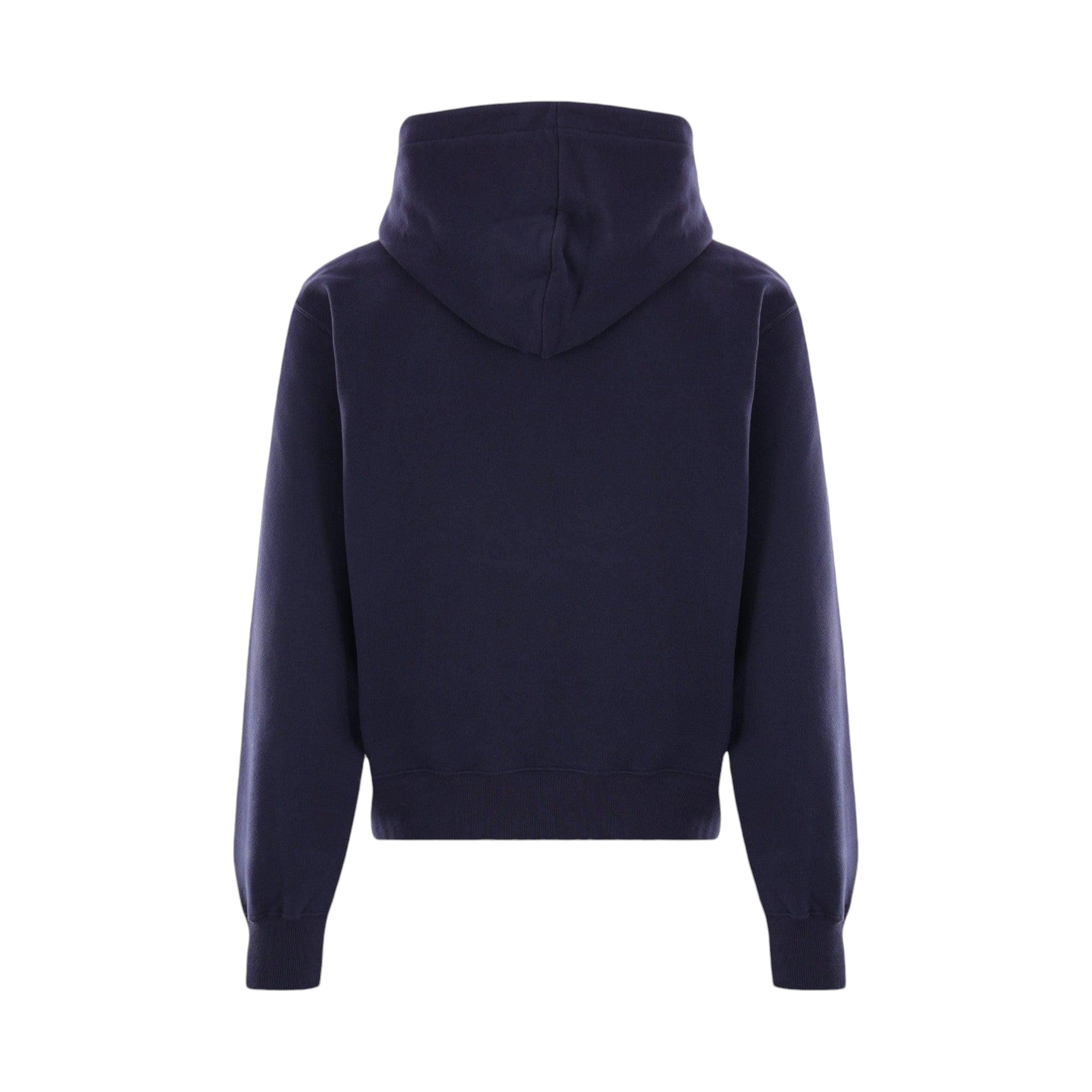 Logo Embroidered Fleece Hoodie-SAINT LAURENT-JOHN JULIA