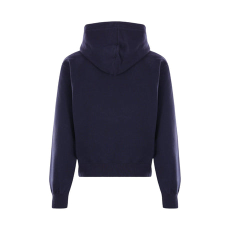 Logo Embroidered Fleece Hoodie-SAINT LAURENT-JOHN JULIA