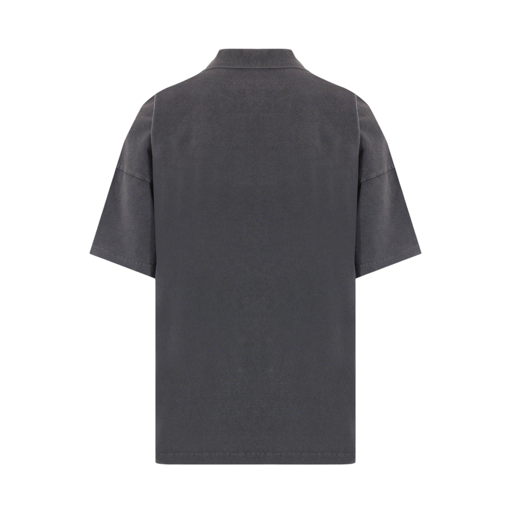 Logo Embroidered Piquet Oversized Polo-JW ANDERSON-JOHN JULIA