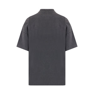 Logo Embroidered Piquet Oversized Polo-JW ANDERSON-JOHN JULIA