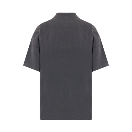 Logo Embroidered Piquet Oversized Polo-JW ANDERSON-JOHN JULIA